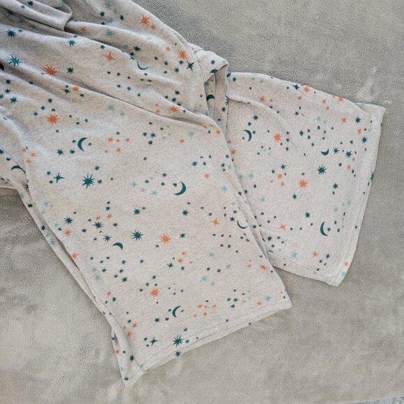 Joyspun Womens Pajama Pants 2X Plus Comfy Gray Moons Stars Loungewear NOV129E - Picture 4 of 8